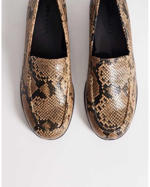 ASOS Black Melva Clean Round Toe Loafers