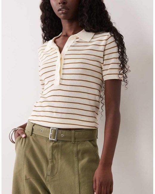 ASOS Natural Canvas Wide Leg Jeans With Belt