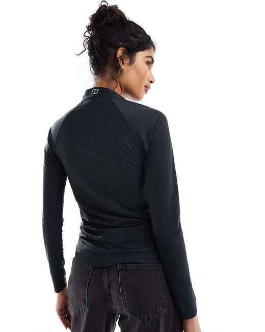 Berghaus Blue 24/7 Half Zip Long Sleeve Tech Tee