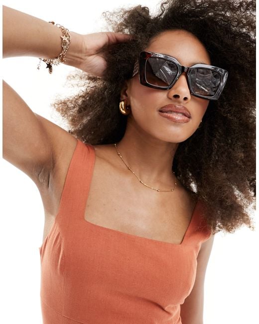 Accessorize Brown Cateye Sunglasses