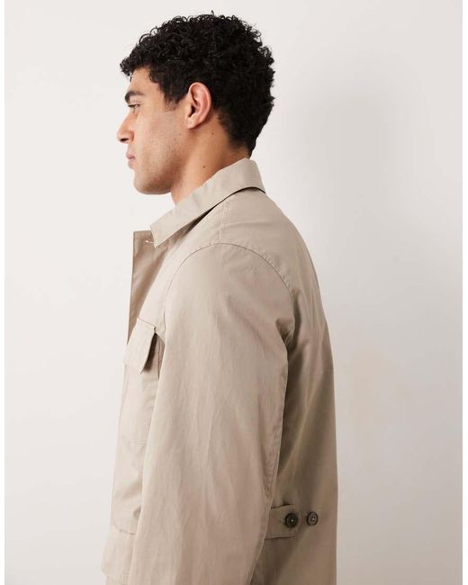 Mango Natural 100% Cotton Pocket Detail Jacket for men