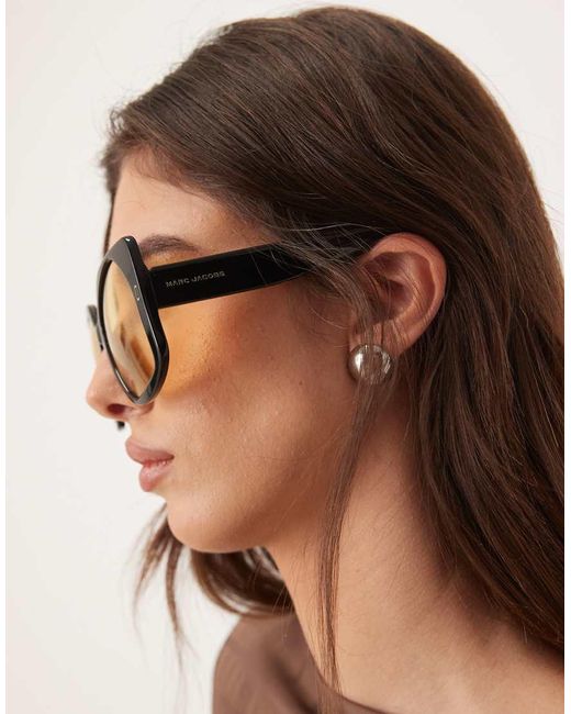 Marc Jacobs Brown Marc Jacobs Square Sunglasses