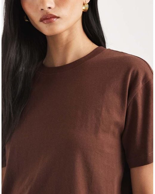 New Look Brown Boxy Tee