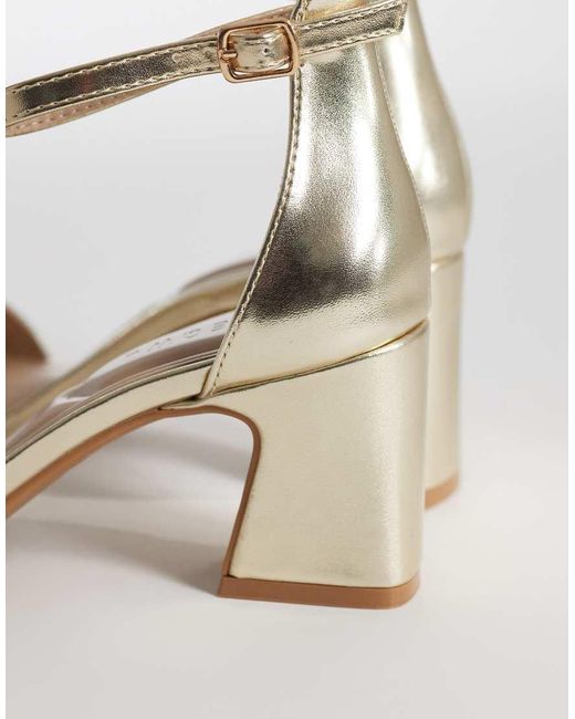 SEQWL White Leal Heeled Sandals