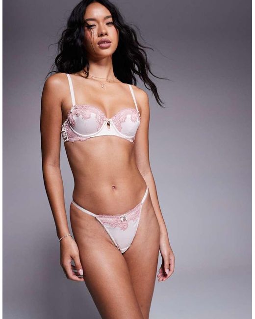 Boux Avenue Pink Etta Tanga Thong