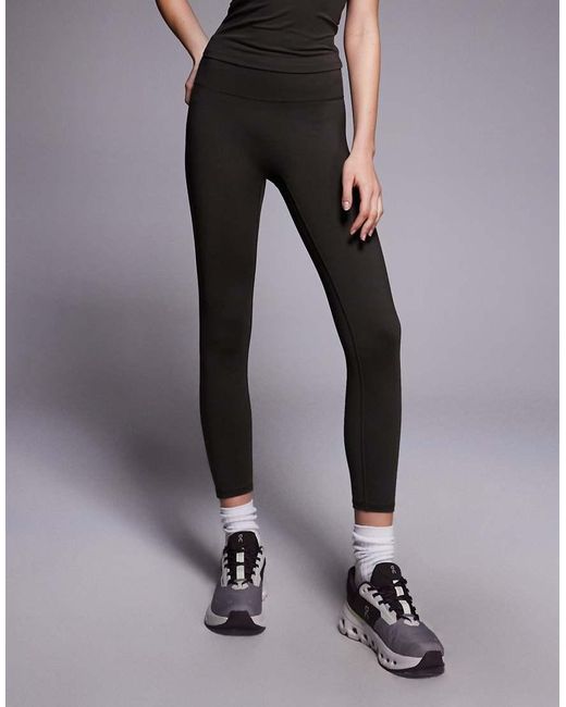 4505 Blue Soft Touch High Waist Cropped Yoga Legging