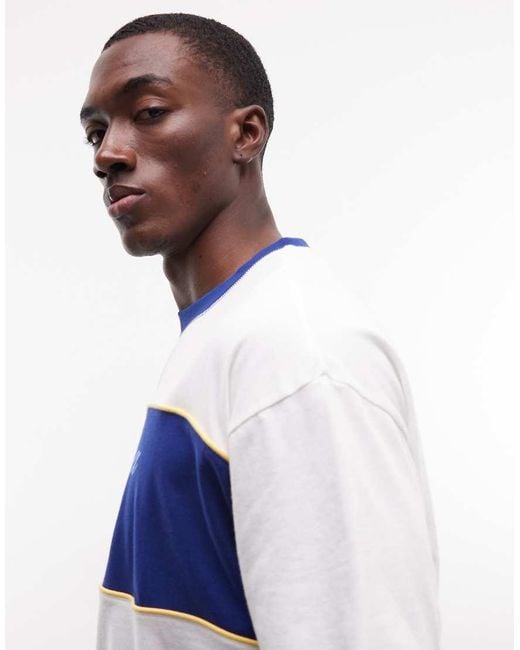 ASOS Blue Oversized T-shirt With Argentina Football Graphic for men