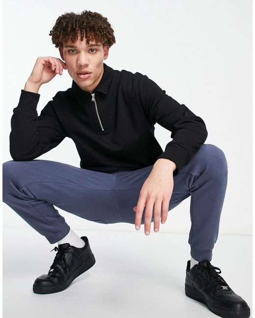 Sudadera negra cremallera de Ropa para Hombre | FASHIOLA.es