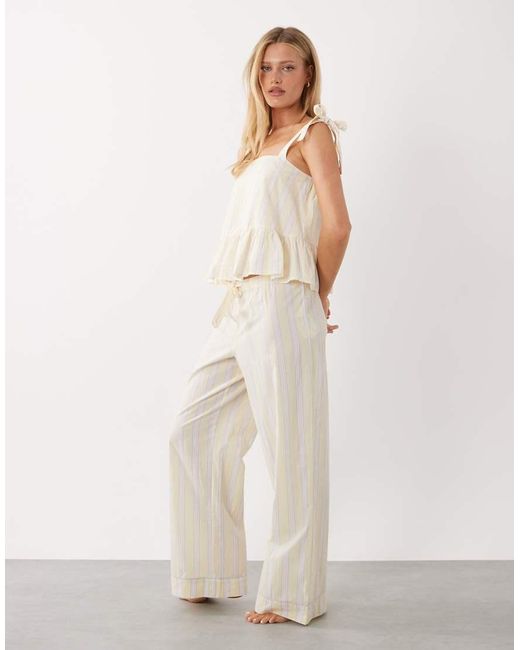 Gina Tricot Natural Poplin Pyjama Trousers