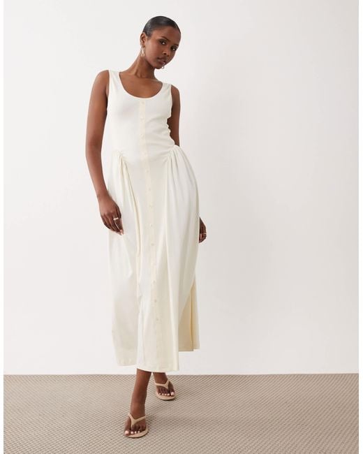 asos cotton midi dress ASOS EDITION cotton midi dress in floral print