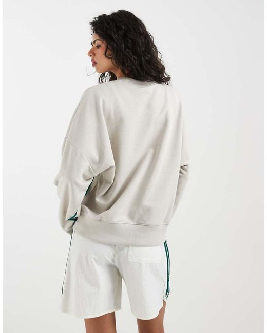 Adidas Originals White Adidas Sportswear Mini Logo Sweatshirt