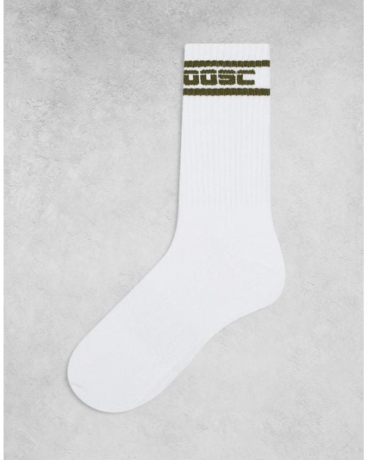 OOSC White – crew-socken