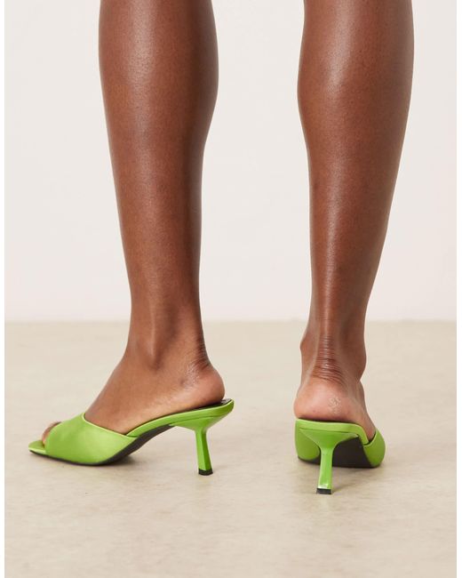 Raid Green – rochi – sandalen-mules aus satin