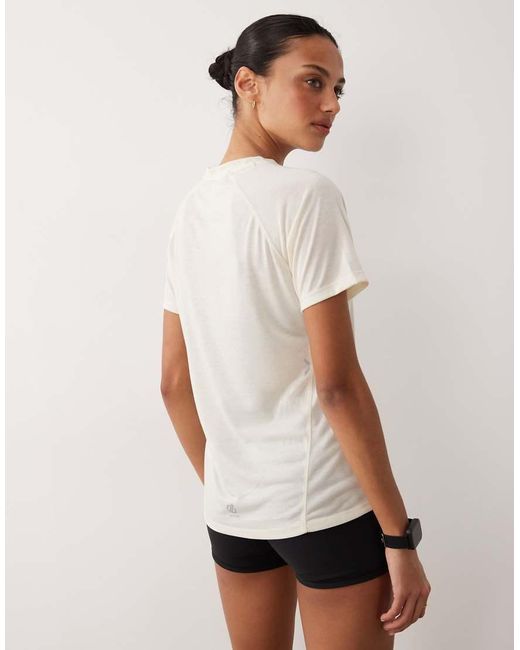 Dare 2b White Breathable Reflective Nimble Lightweight T-Shirt