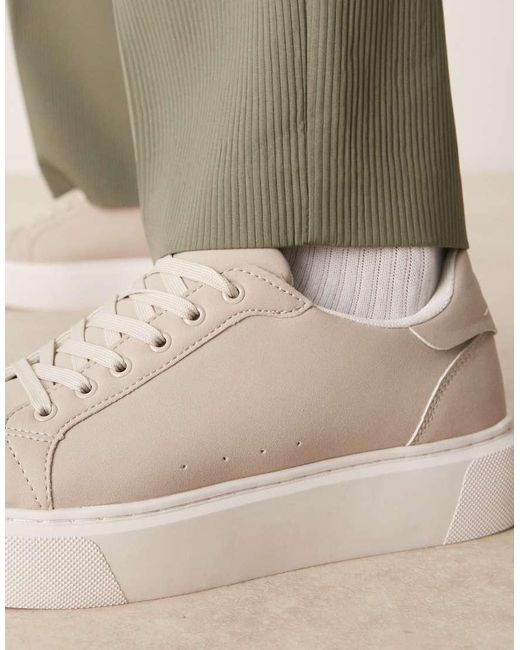 Sneakers Stringate Grigie di ASOS in Natural da Uomo