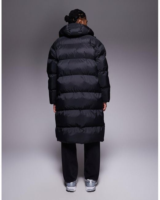 Calvin Klein Blue Longline Quilted Puffer Jacket for men