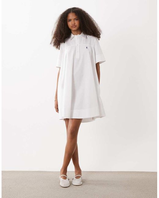 Polo Ralph Lauren White Mini Dress