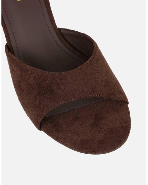 SIMMI Brown Iris Wedge Mules