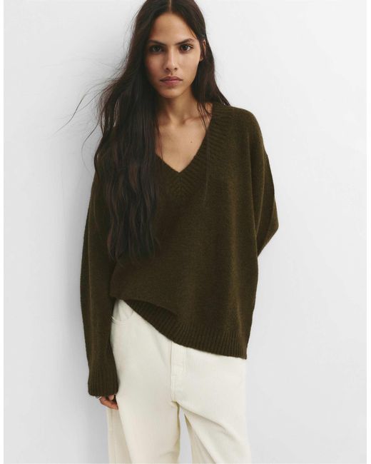 Pull&Bear Green – strickpullover