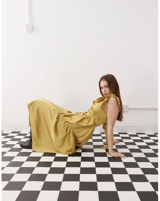 Reclaimed (vintage) Natural – maxikleid