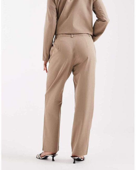 Vero Moda Natural Straight Leg Tailored Pants