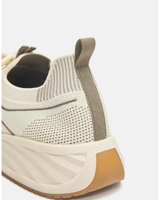 Pull&Bear White Fabric Trainers for men