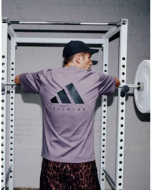Adidas Originals Purple Adidas Training Power Oversized T-Shirt for men