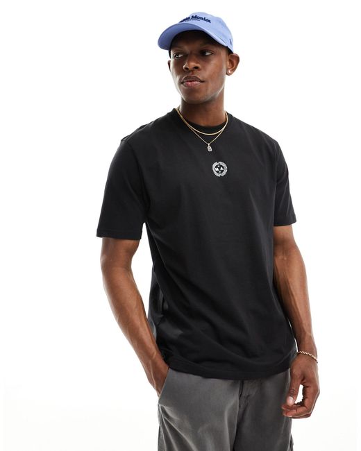 Camiseta negra con estampado gráfico en la espalda Marshall Artist de hombre de color Black