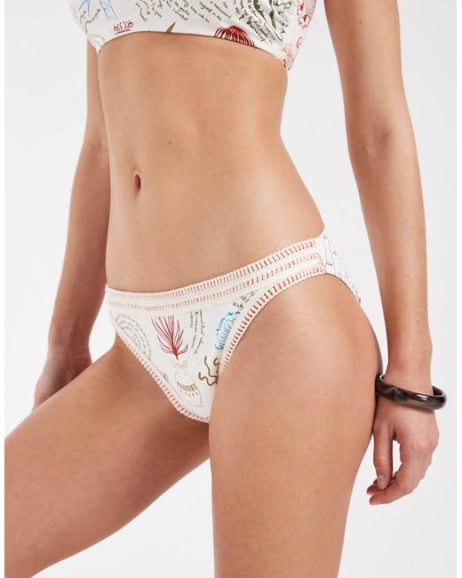 Never Fully Dressed White High Leg Bikini Bottoms Co-Ord