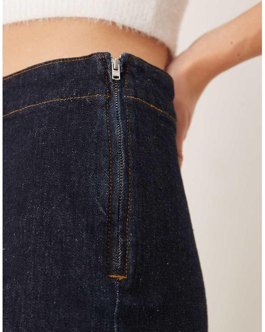 Falda De Tubo Vaquera Añil De ASOS de color Blue