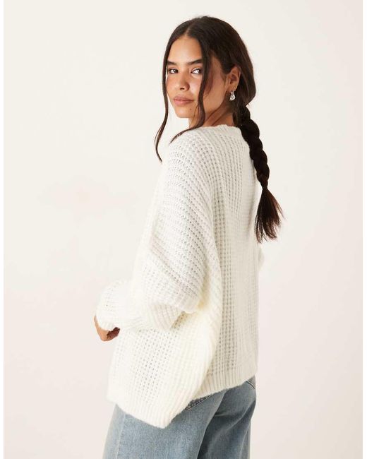 Glamorous Natural Long Sleeve Cardigan