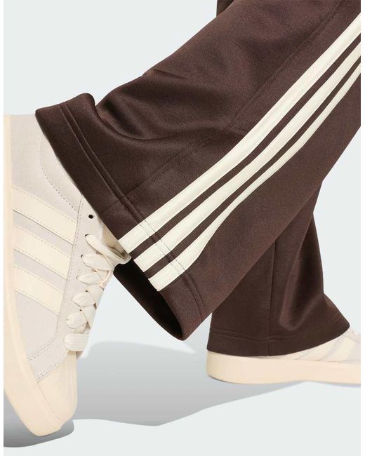 Adidas Originals Brown Stadium 3-Stripes Track Pants