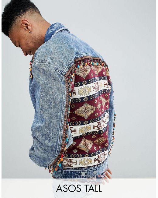 ASOS Tall Oversized Denim Jacket With 
