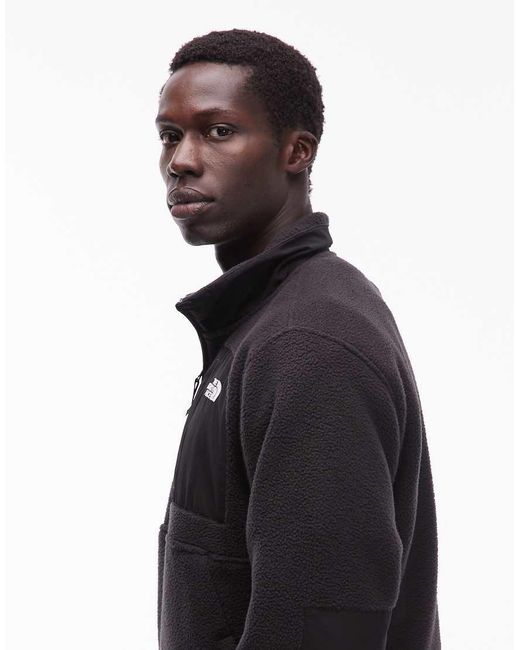The North Face Black Yumiori Off Peak 1/2 Zip Colourblock Heavy Fleece Jacket for men
