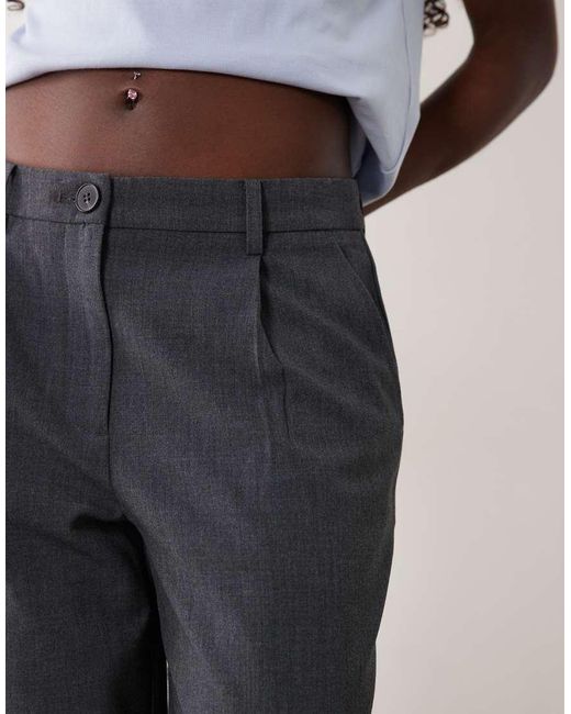 Vila Multicolor Wide Leg Pleated Tailored Trousers