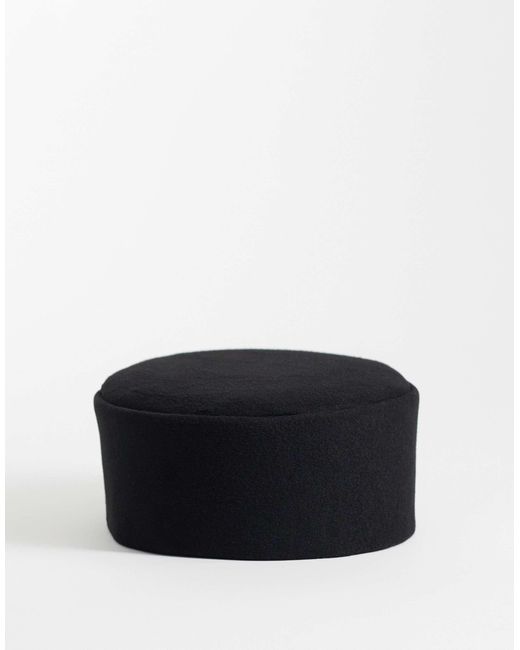 ASOS Black – pillbox – hut