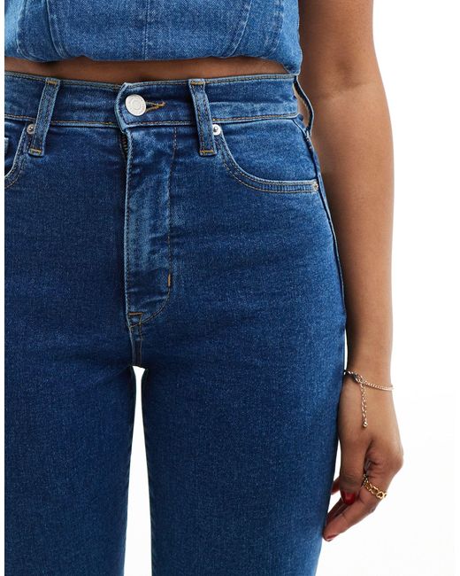 Tommy Hilfiger Blue Sylvia High Waisted Flared Jeans