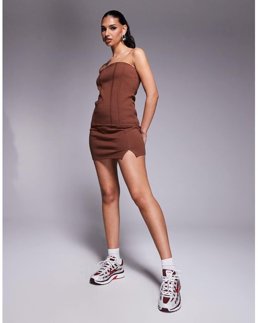 ASOS Purple – hochwertiger ponte-minirock