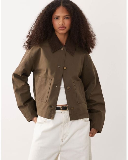 Mango Brown Barn Jacket