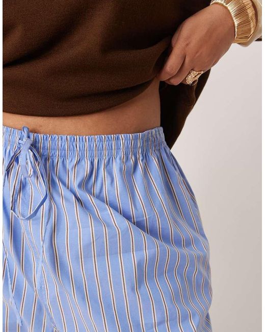 Nobody's Child Blue Shona Straight Leg Trousers