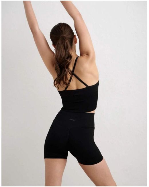 Aim'n Black Shape Seamless Cross Back Bralette