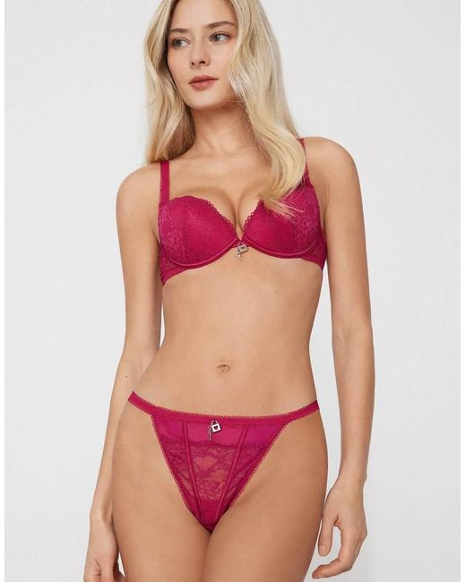 Tezenis Red Venice Secret Love Padded Push-Up Bra