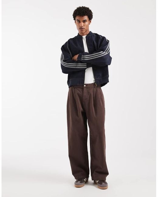 Adidas Originals Blue Sst Adicolor Denim Track Top for men