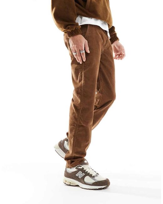 Levi's Rechte Corduroy Chino in het Brown voor heren