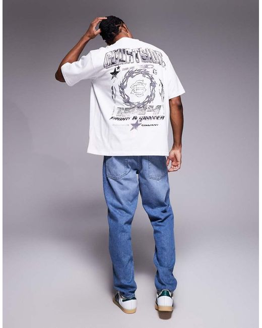 Courtside White Oversized T-shirt for men