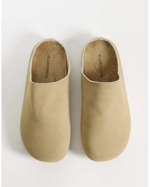 Glamorous White Mule Clogs