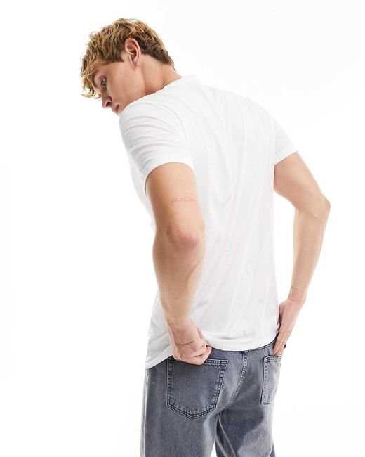 AllSaints White Tonic Ramskull Logo T-shirt for men