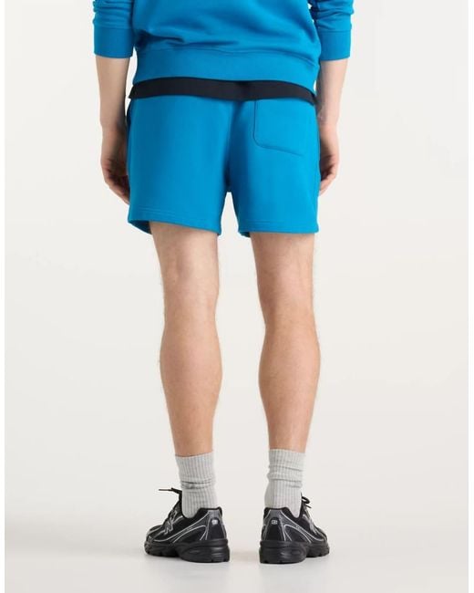 New Balance Blue Athletics French Terry Short 5" for men