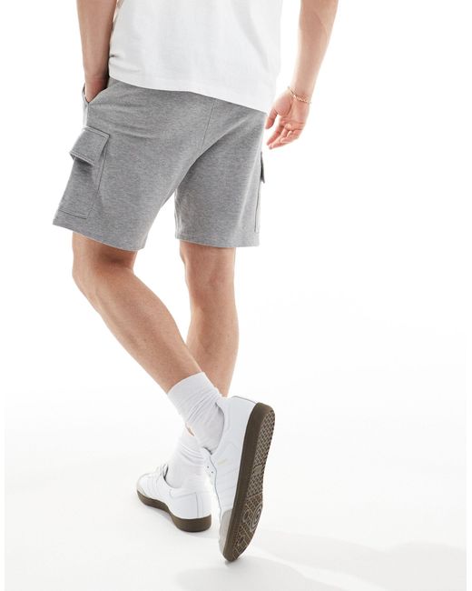 ASOS Gray Slim Cargo Shorts for men