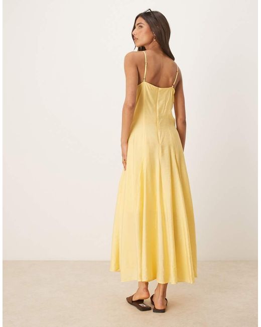 SELECTED Natural Femme Structured Long Dress